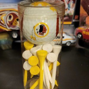 Washington Redskins NFL Golf Ball & Golf Tees Vintage Original Set NIP